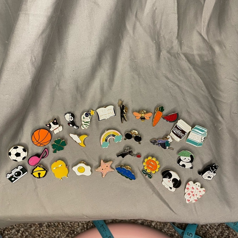 30 Colorful Enamel Pins